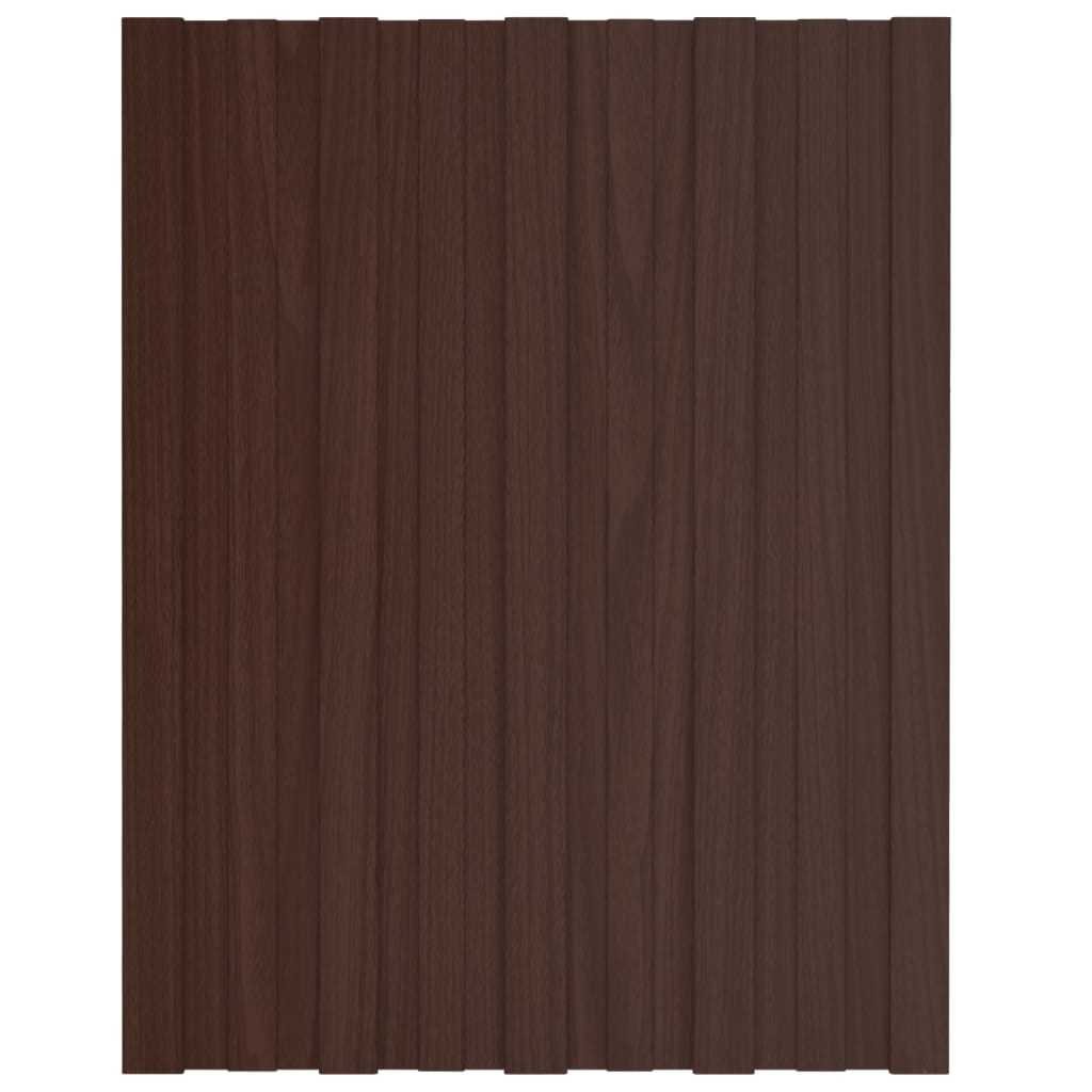 VidaXL roof panels 36 st 60x45 cm galvanized steel brown