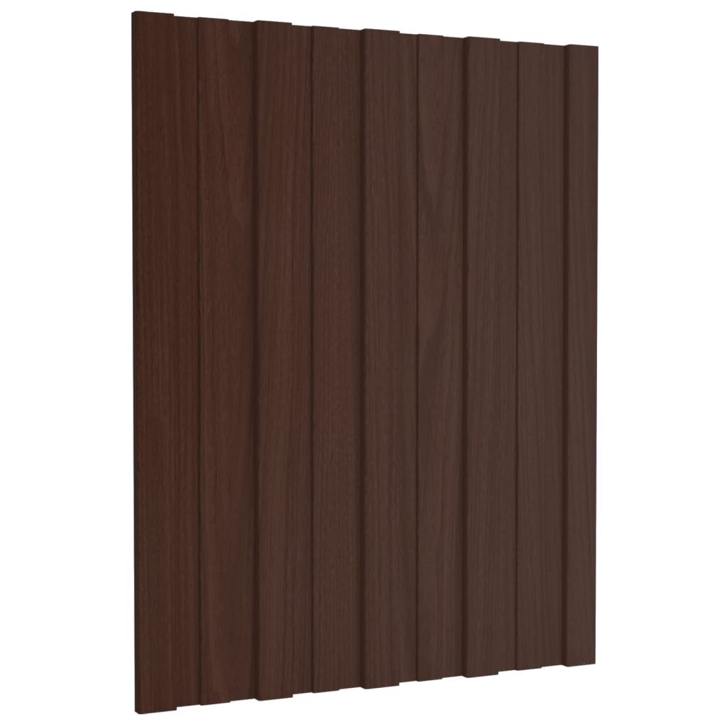 VidaXL roof panels 36 st 60x45 cm galvanized steel brown