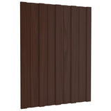 VidaXL roof panels 36 st 60x45 cm galvanized steel brown