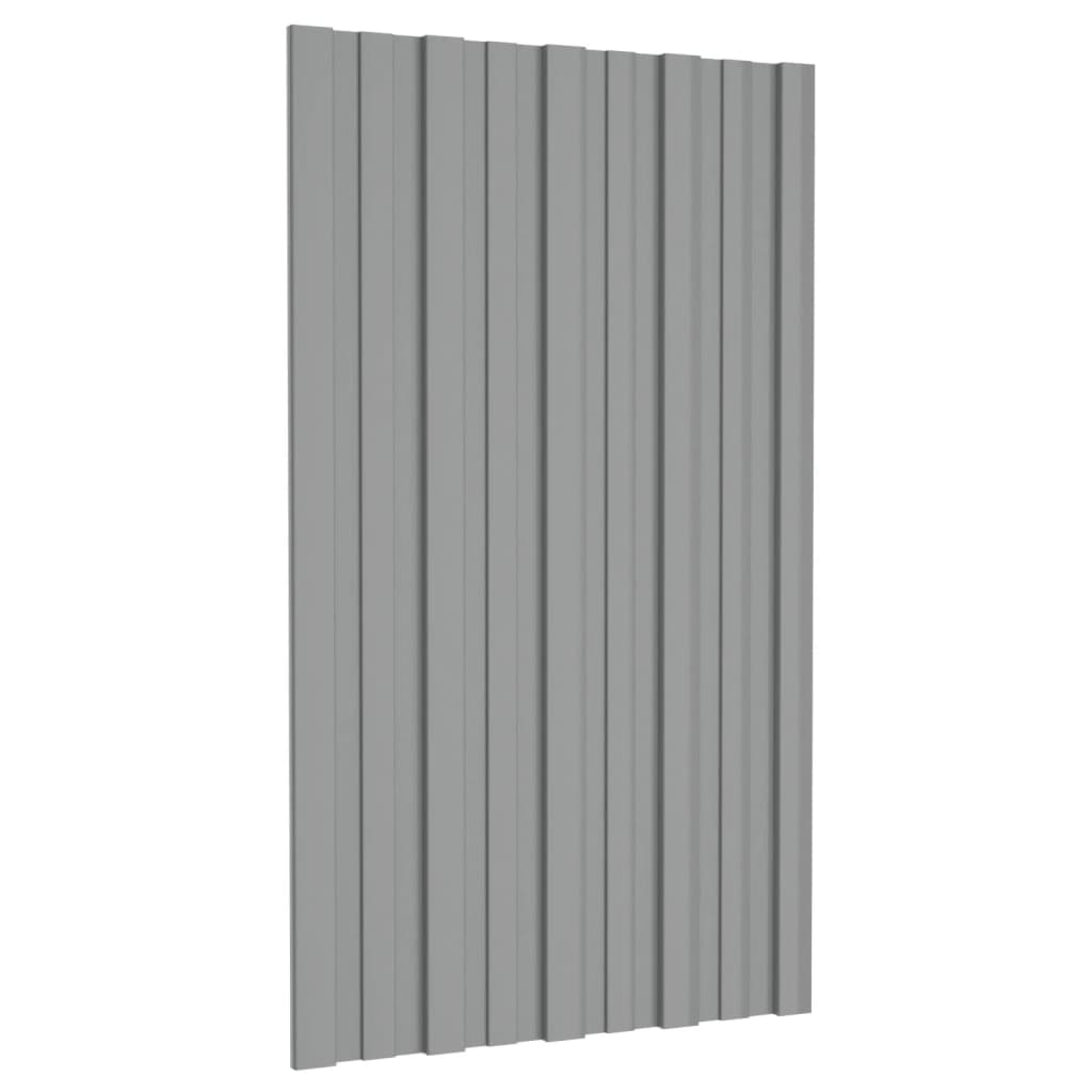 VidaXL roof panels 36 st 80x45 cm galvanized steel gray