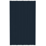 VIDAXL -Dachpaneele 36 ST 80x45 cm verzinkter Stahl -Anthrazit -Verschärfen
