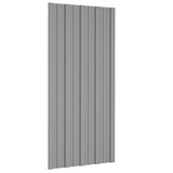 Pannelli del tetto Vidaxl 12 ST 100x45 cm grigio in acciaio zincato