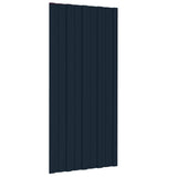 VIDAXL -Dachplatten 12 Stk 100x45 cm verzinkter Stahl -Anthrazit