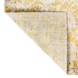 Vidaxl außerhalb des Teppichs flach gewebt 100x200 cm Gelb