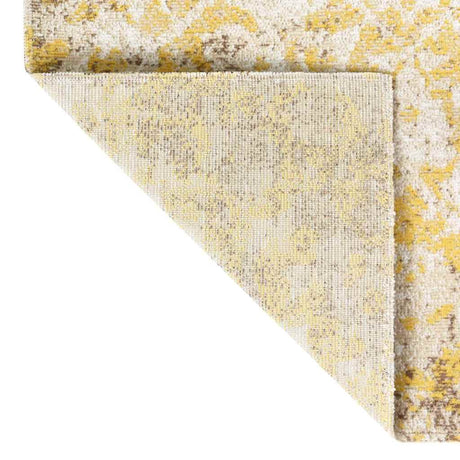 Vidaxl außerhalb des Teppichs flach gewebt 100x200 cm Gelb