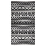Vidaxl Außen Teppich flach gewebt 115x170 cm dunkelgrau