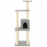 Vidaxl Cat Scratch Post avec sisal Scratch Posts 105 cm Gris clair