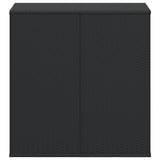 Vidaxl tuinbox 100x49x103,5 cm polyetheen rattan zwart