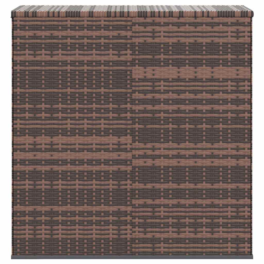 Vidaxl tuinbox 100x49x103,5 cm polyetheen rattan bruin