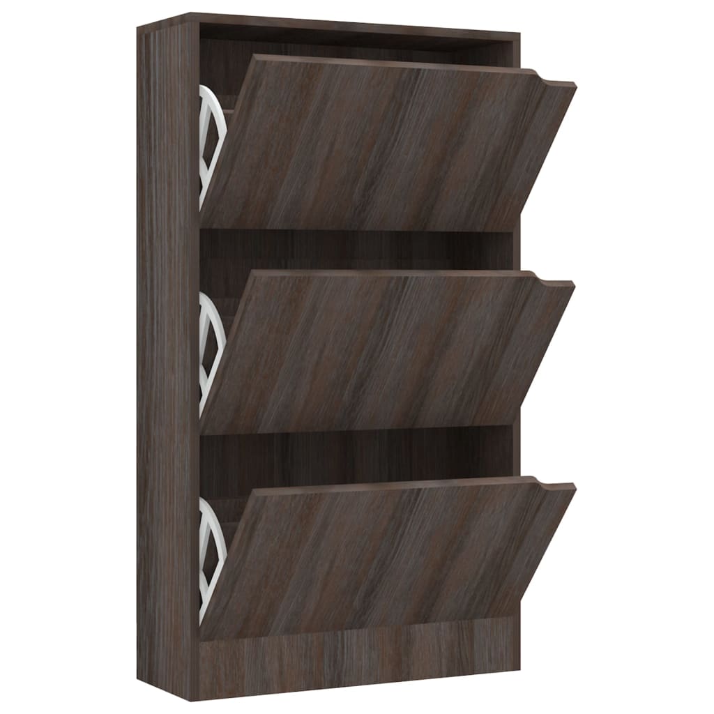 VidaXL shoe cabinet 3 doors 59x24x105 cm Processed wood Sonoma Oak