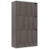 Armoire à chaussures Vidaxl 3 portes 59x24x105 cm en bois de bois de bois de bois sonoma