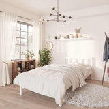 Vidaxl bedframe massief grenenhout wit 75x190 cm