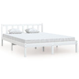 Vidaxl bedframe massief grenenhout wit 140x190 cm