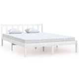 Vidaxl bedframe massief grenenhout wit 120x200 cm