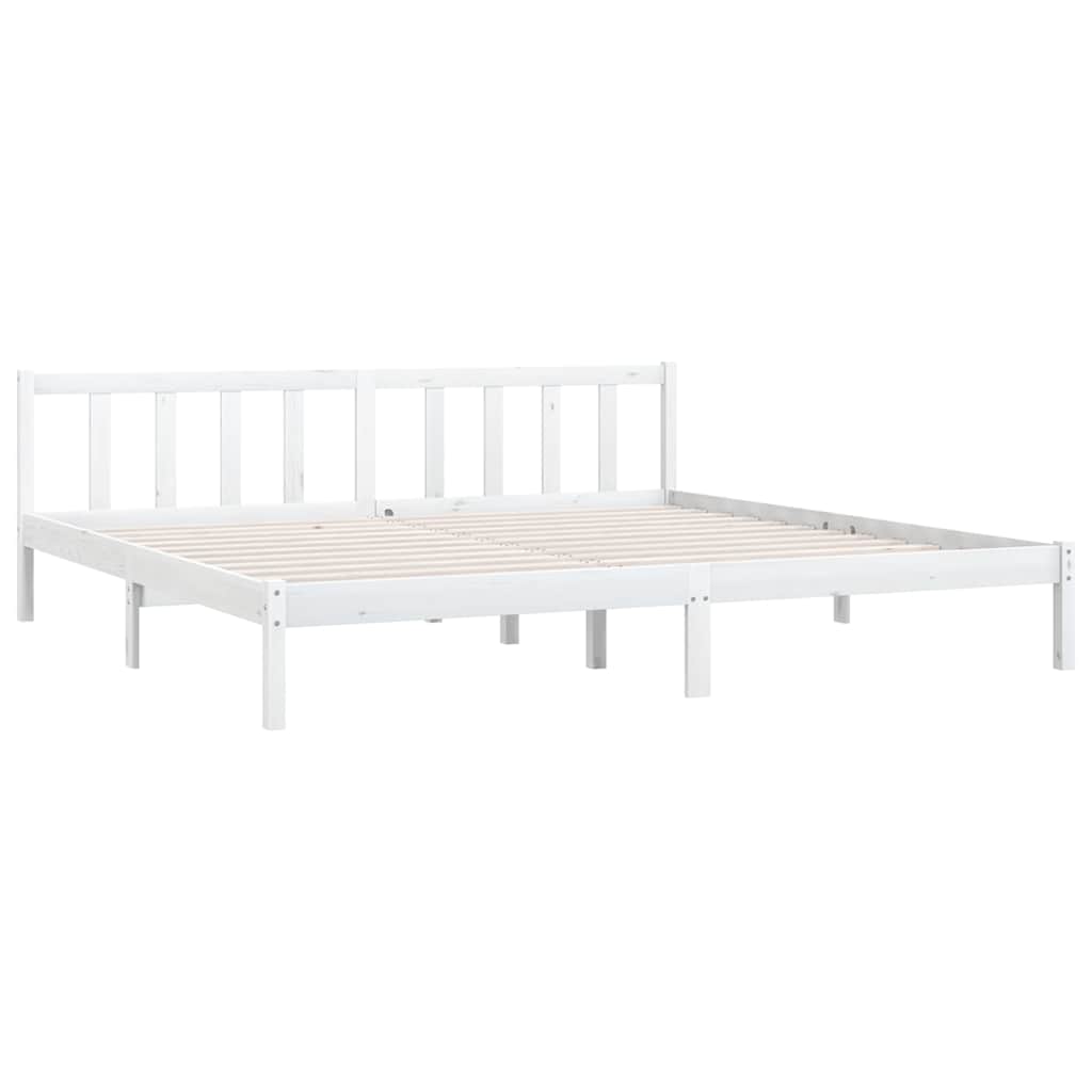 Vidaxl bedframe massief grenenhout wit 180x200 cm