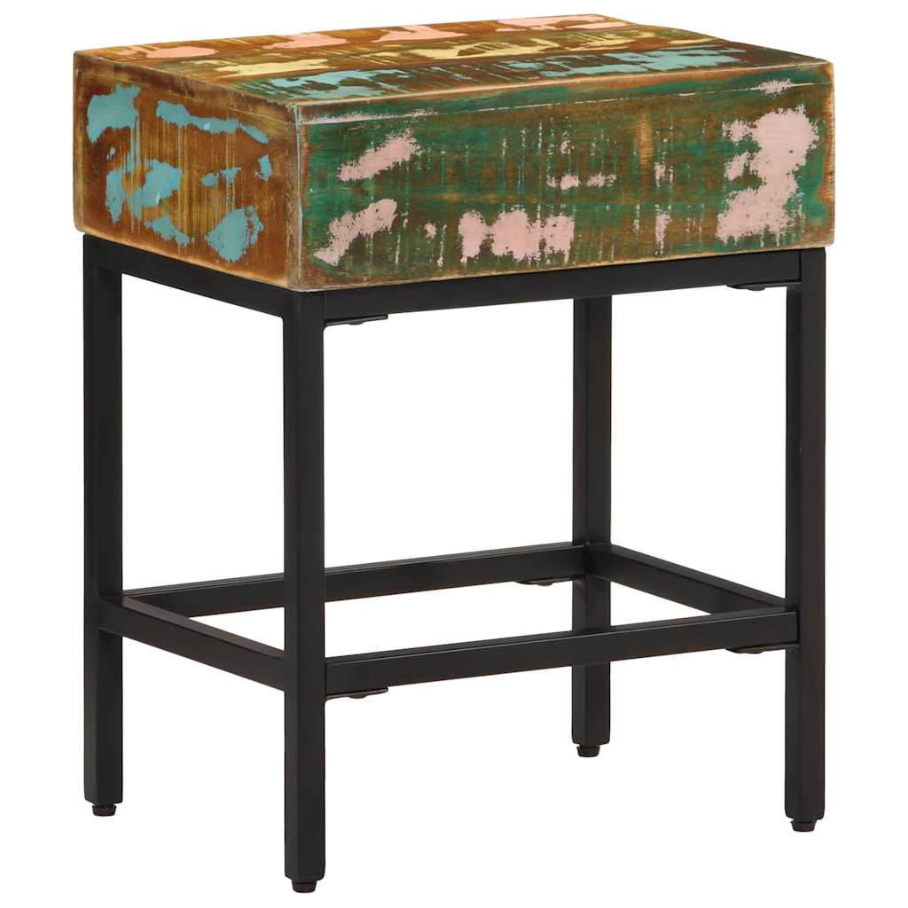 Vidaxl bijzettafel 40x30x51 cm massief gerecycled hout