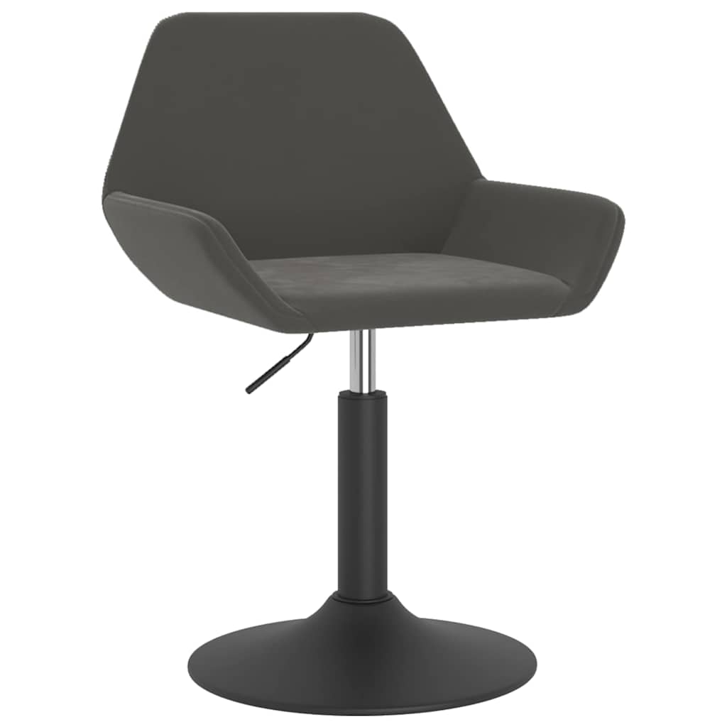 Vidaxl barkruk fluweel donkergrijs
