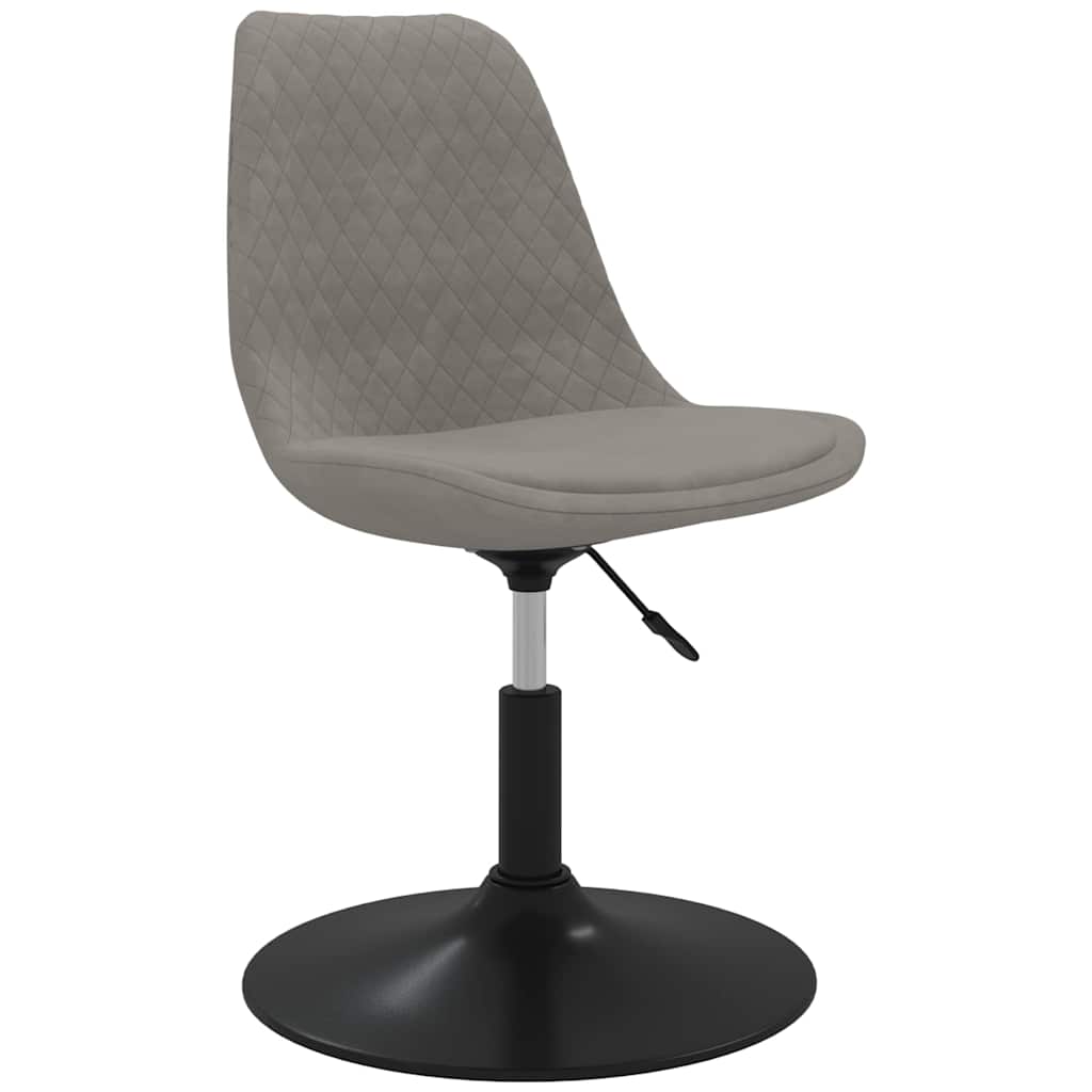 Vidaxl eetkamerstoelen draaibaar 4 st fluweel lichtgrijs