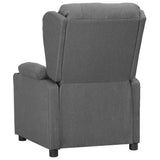 Vidaxl fauteuil verstelbaar stof lichtgrijs