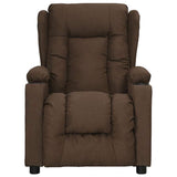 Vidaxl fauteuil verstelbaar stof bruin