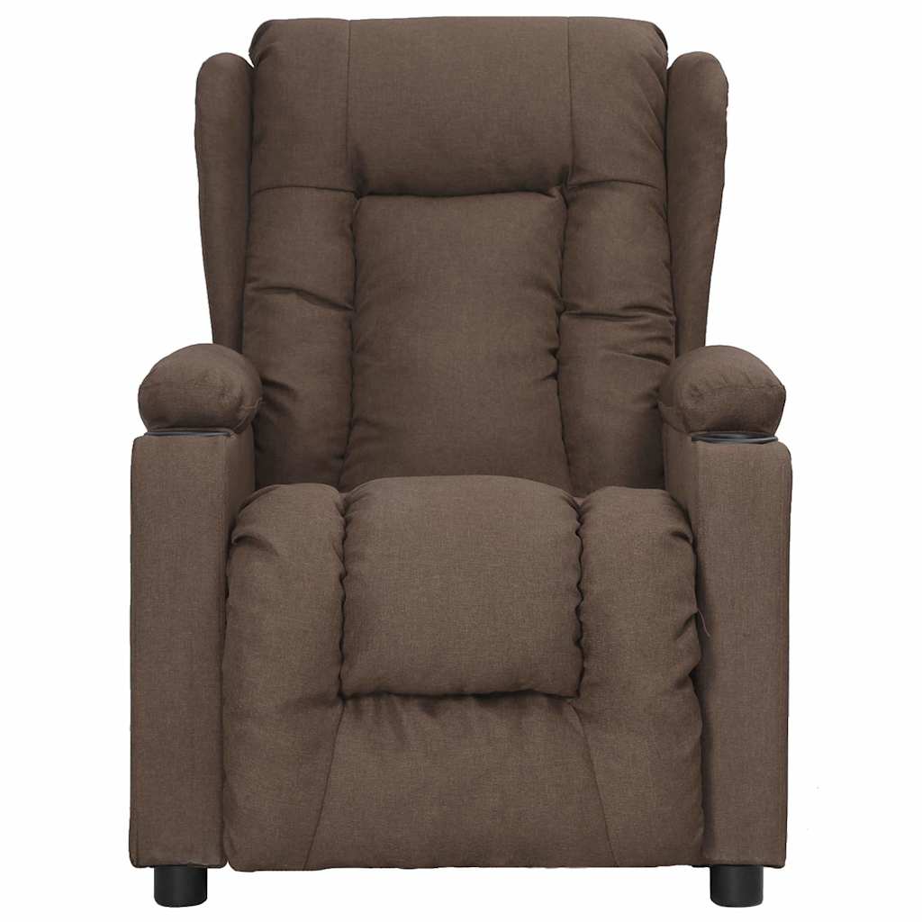 Vidaxl fauteuil verstelbaar stof taupe