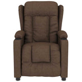 Vidaxl massagestoel stof bruin