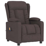 Vidaxl massagestoel stof donkerbruin