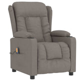 Vidaxl massagestoel stof taupe