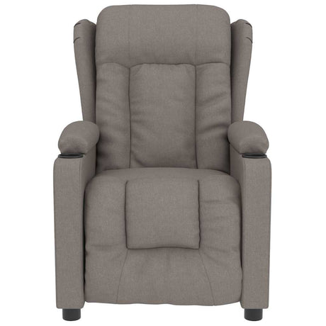 Vidaxl massagestoel stof taupe