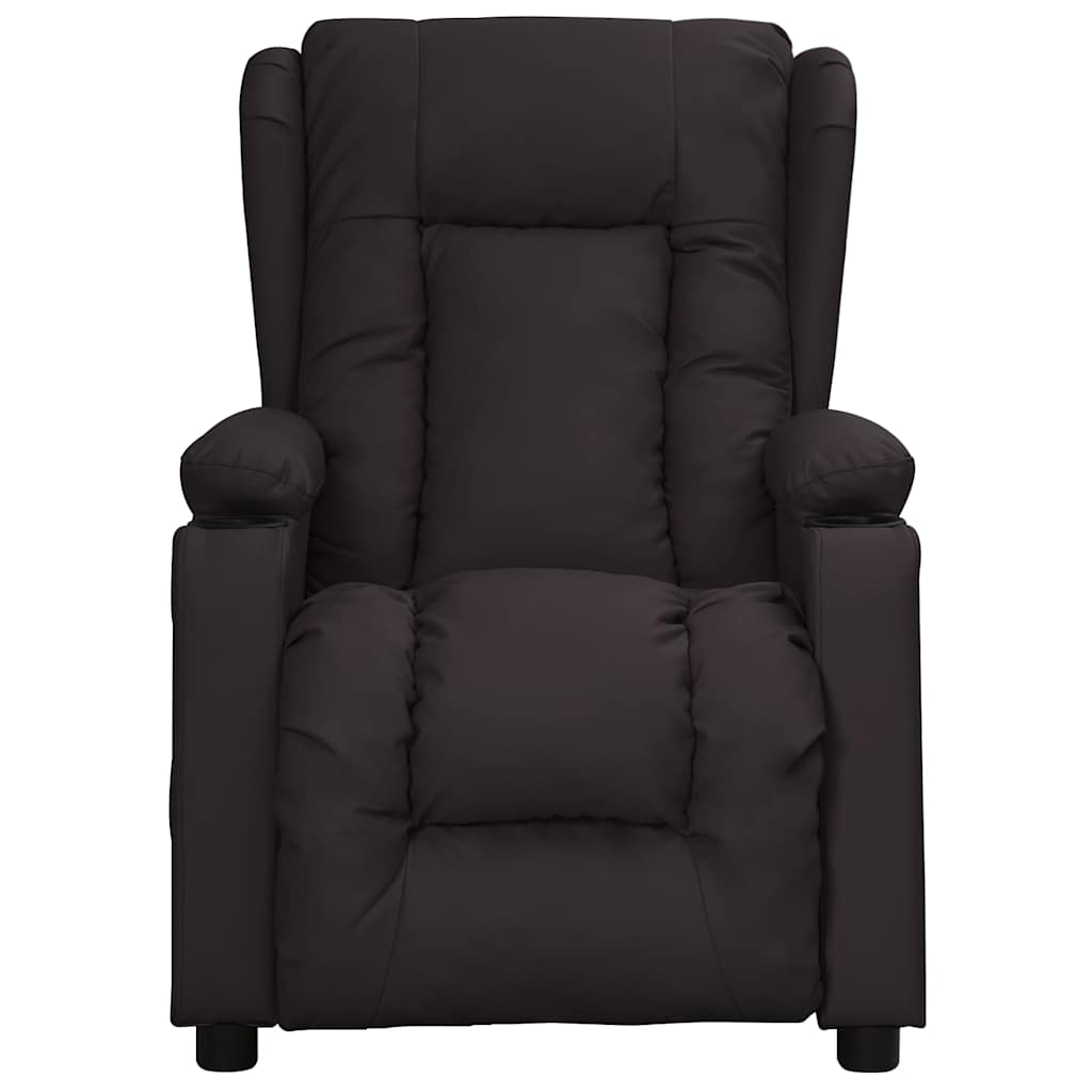 Vidaxl fauteuil verstelbaar kunstleer zwart