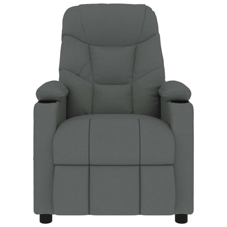 Vidaxl massagestoel stof donkergrijs