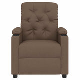 Vidaxl fauteuil verstelbaar stof bruin