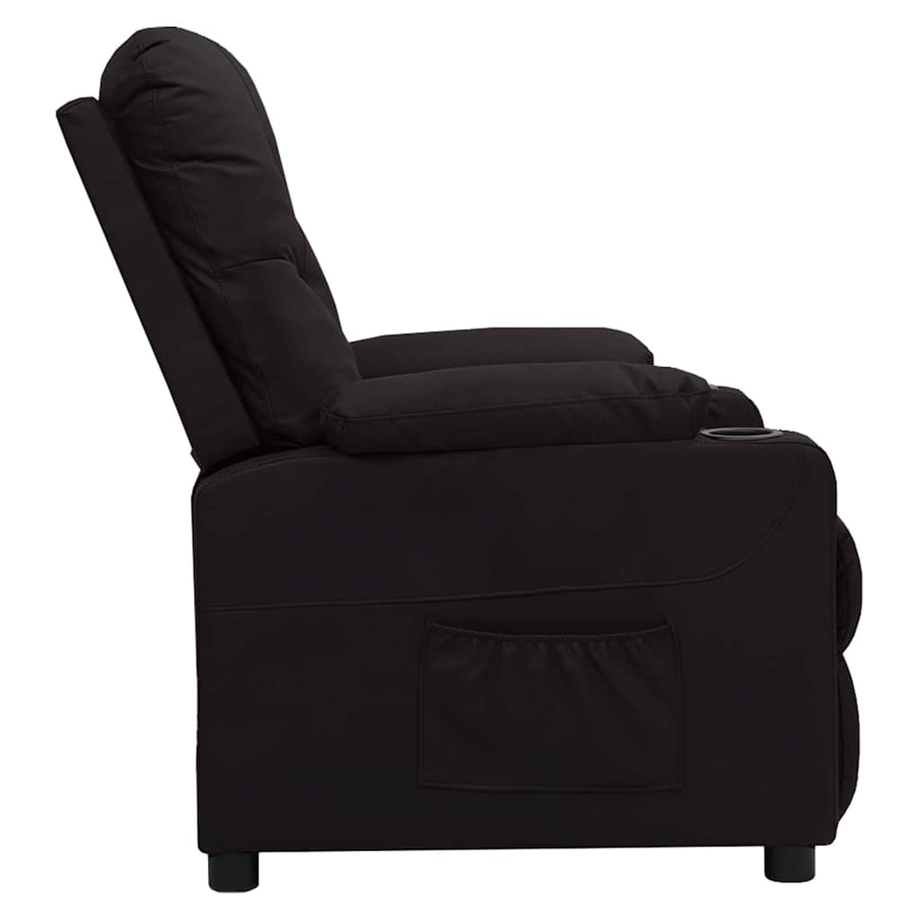 Vidaxl fauteuil verstelbaar kunstleer zwart