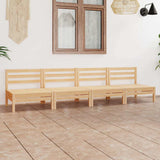Vidaxl 4-delige loungeset massief grenenhout