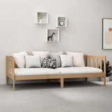 Vidaxl slaapbank met matras massief grenenhout honingbruin 90x200 cm
