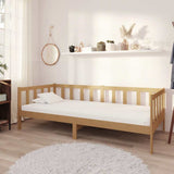 Vidaxl slaapbank met matras massief grenenhout honingbruin 90x200 cm