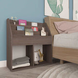 Vidaxl kindertijdschriftenrek 71x30x78,5 cm hout grijs en eikenkleur