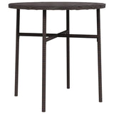Vidaxl salontafel 45 cm poly rattan bruin