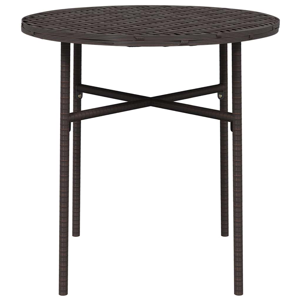 Vidaxl salontafel 45 cm poly rattan bruin