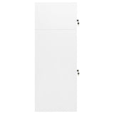 Vidaxl Sattelschrank 53x53x140 cm Stahlweiß