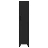 Vidaxl lockerkast 38x45x180 cm staal zwart