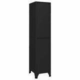 Vidaxl lockerkast 38x45x180 cm staal zwart