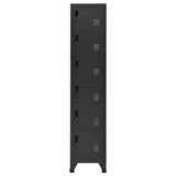 Vidaxl lockerkast 38x40x180 cm staal antracietkleurig