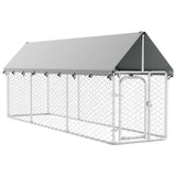 Vidaxl -Hundezwinger für außen mit Dach 400x100x150 cm