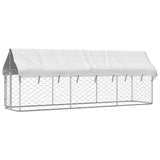 Vidaxl Hond Kennel fir dobausse mam Daach 400x100x150 cm