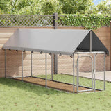 Vidaxl -Hundezwinger für außen mit Dach 400x100x150 cm