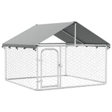 VIDAXL -Hundezwinger für außen mit Dach 200x200x150 cm
