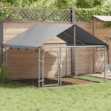 VIDAXL -Hundezwinger für außen mit Dach 200x200x150 cm