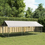 Vidaxl hundkennel för utanför med tak 400x200x150 cm