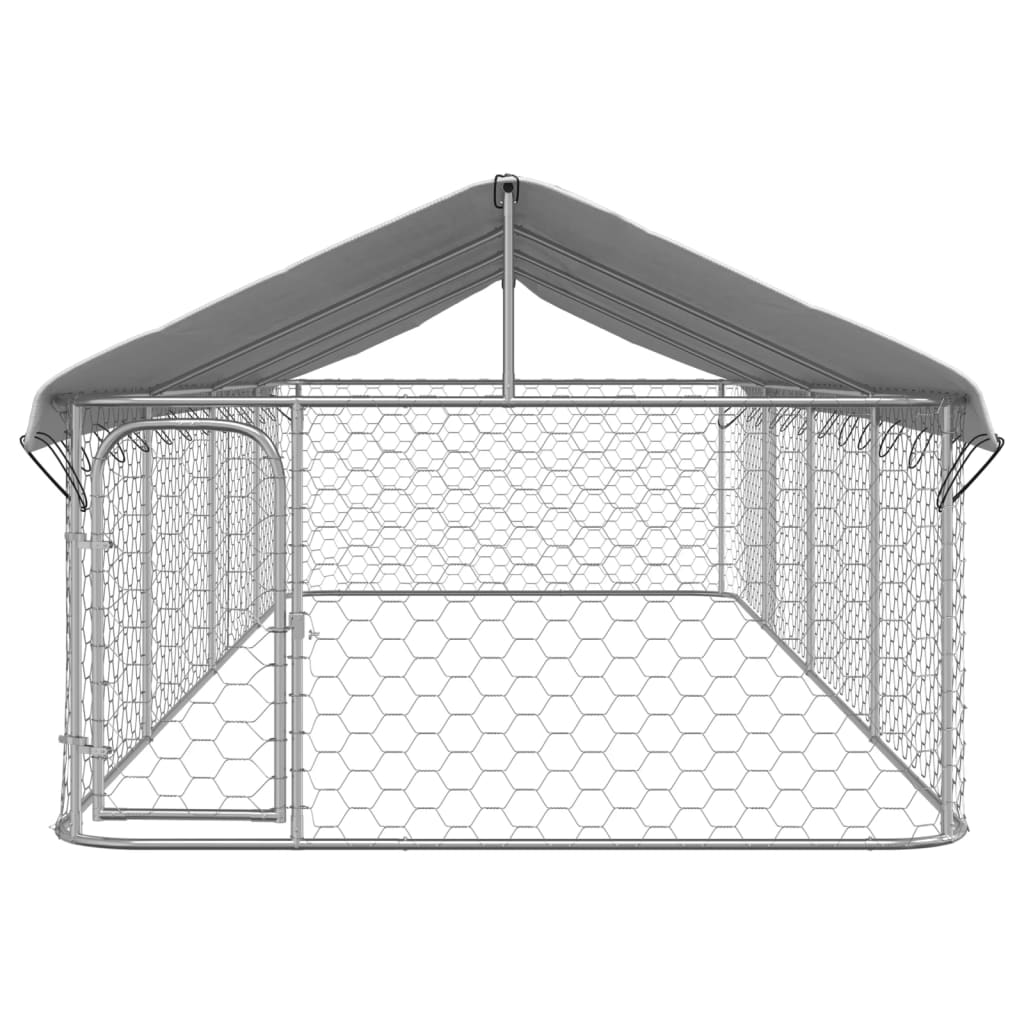 Vidaxl Hond Kennel fir dobausse mam Daach 600x200150 cm